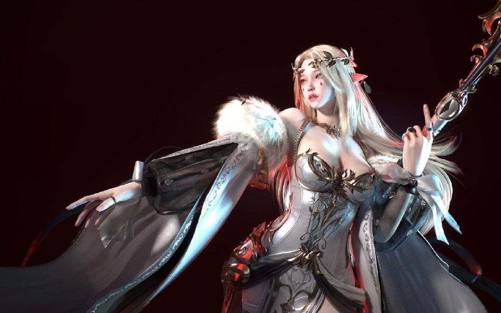 韩国建模师Jaesoub Lee插画作品《Magician》
