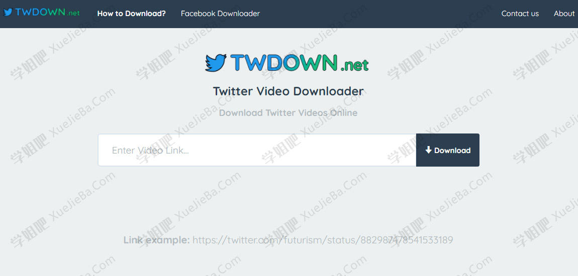 TWDOWN 一个简单好用的推特视频在线下载网站 附封面小视频