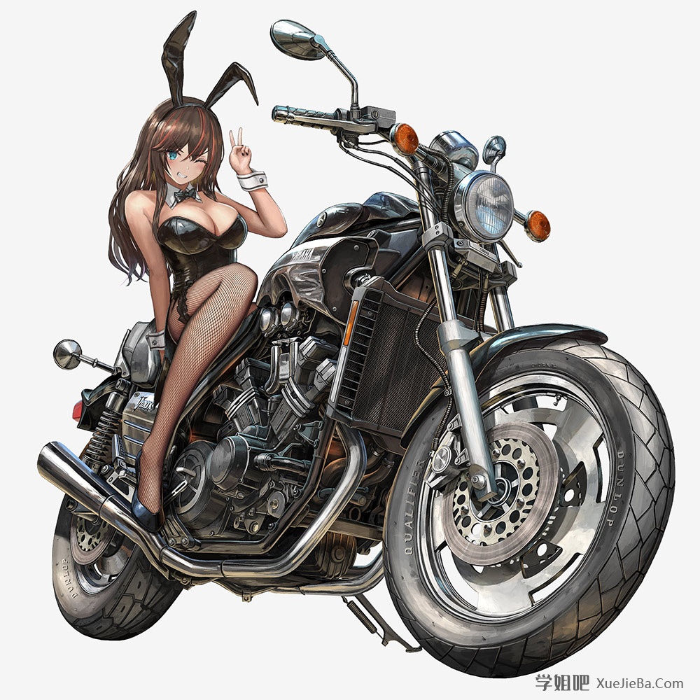 巨大的机车与可爱的少女 推特画师@nihoshi插画打包下载