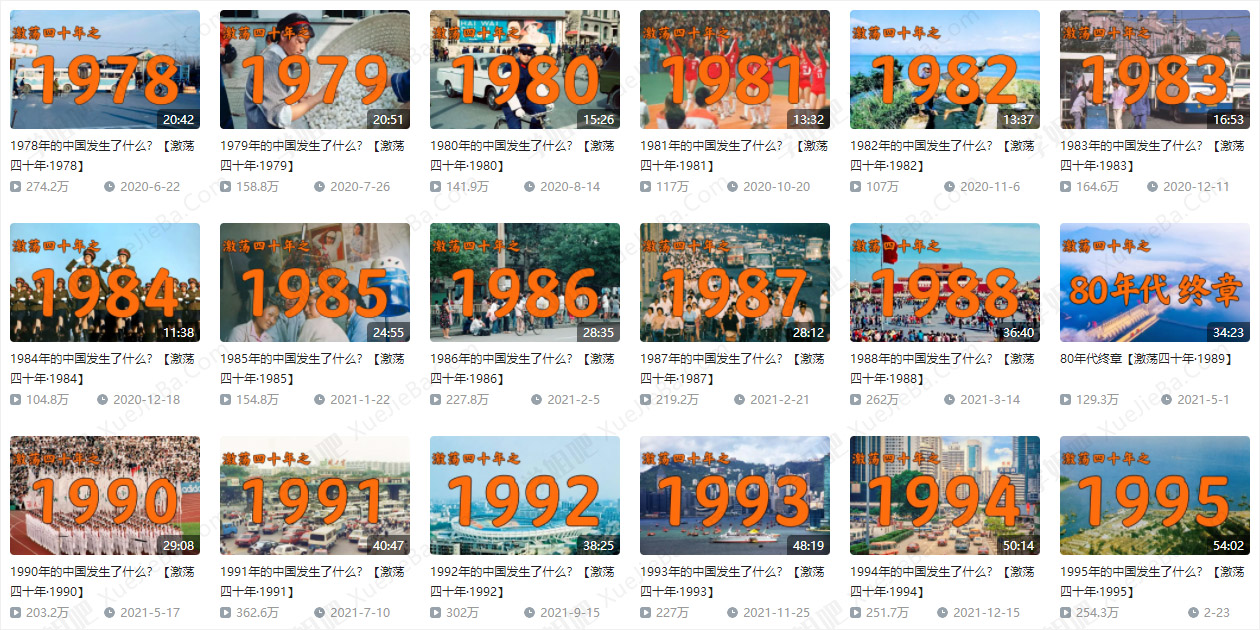 B站@大象放映室 激荡四十年 看半个世纪中国发展史
