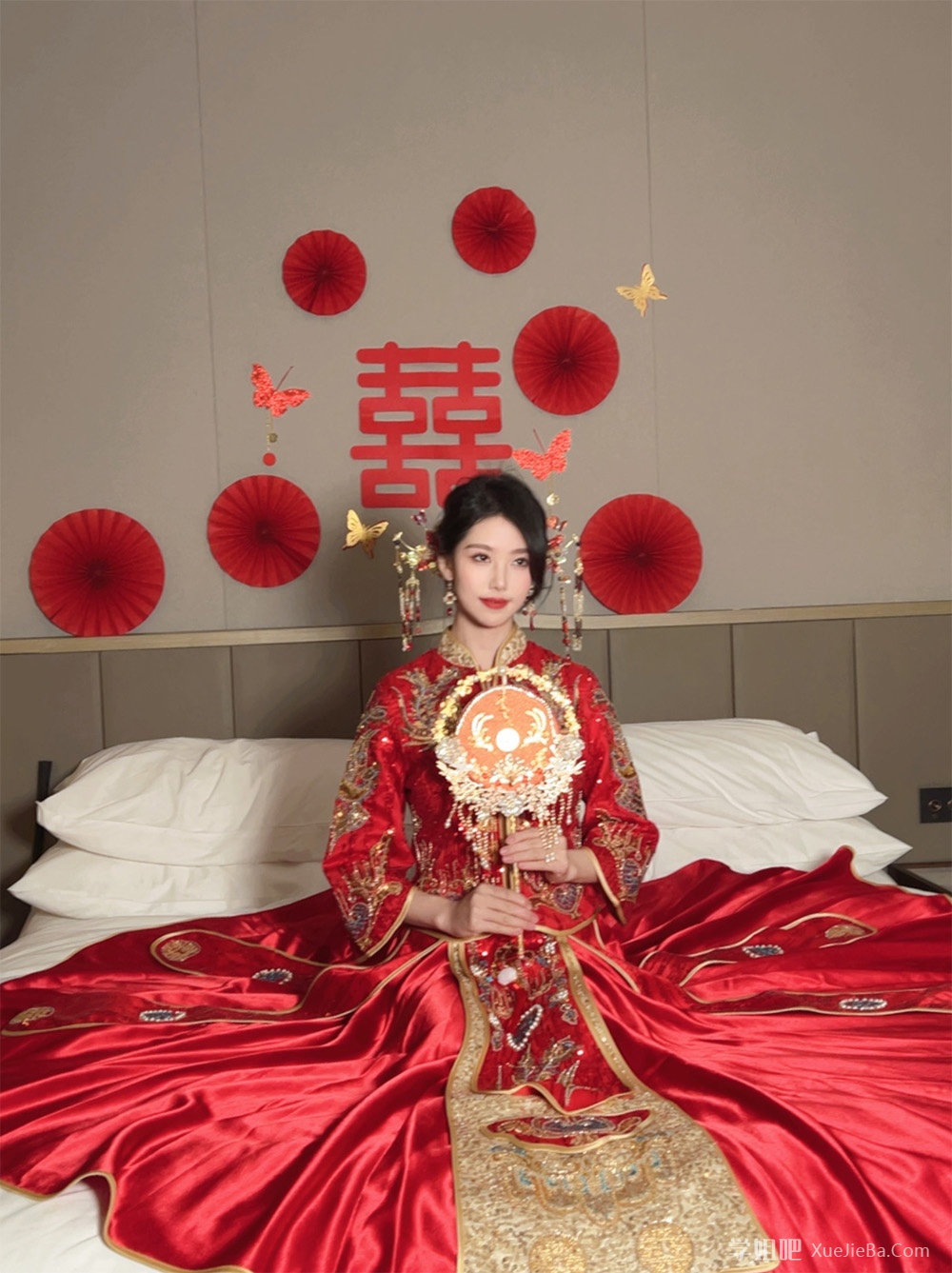 抖娘利世4月最新作品 喜庆婚衣闹洞房完整版 含图包+视频