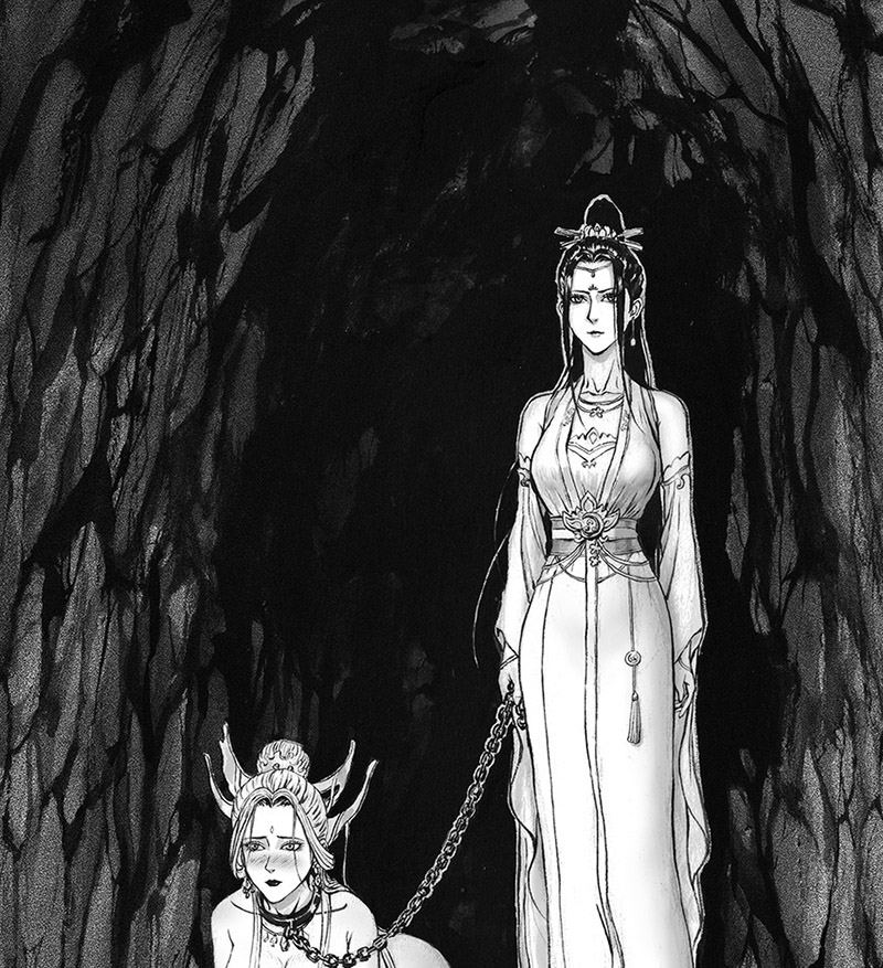 P站画师Evil《缚仙之行：闭关》怀旧复古风仙侠漫画