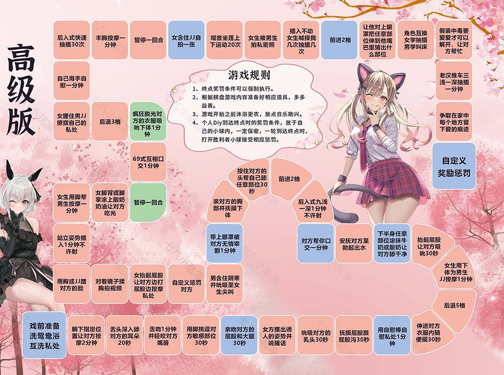成人飞行棋地图合集 情侣版/女仆版/SM版/KTV版