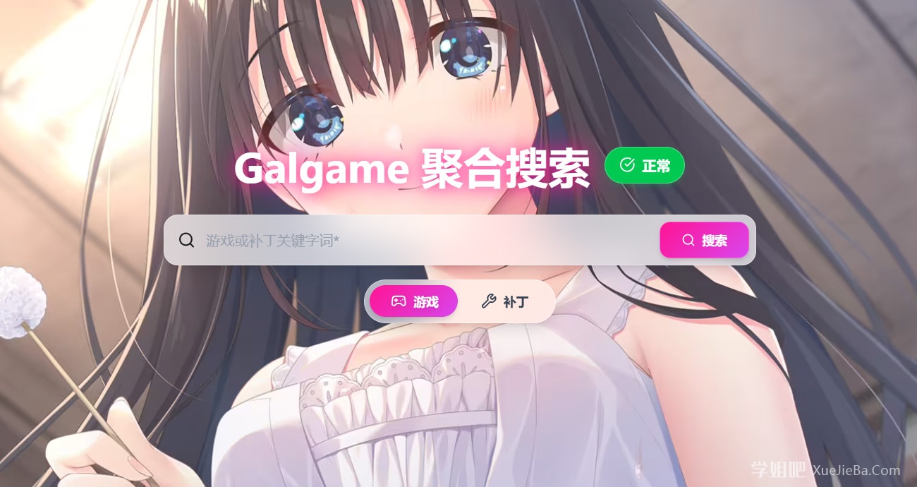 Galgame资源聚合搜索工具 输入关键词即可搜索下载绅士小游戏