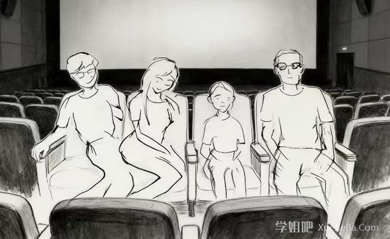 网络热传 妻子与老公跟孩子一起看电影时 与邻座男子偷情被抓现行