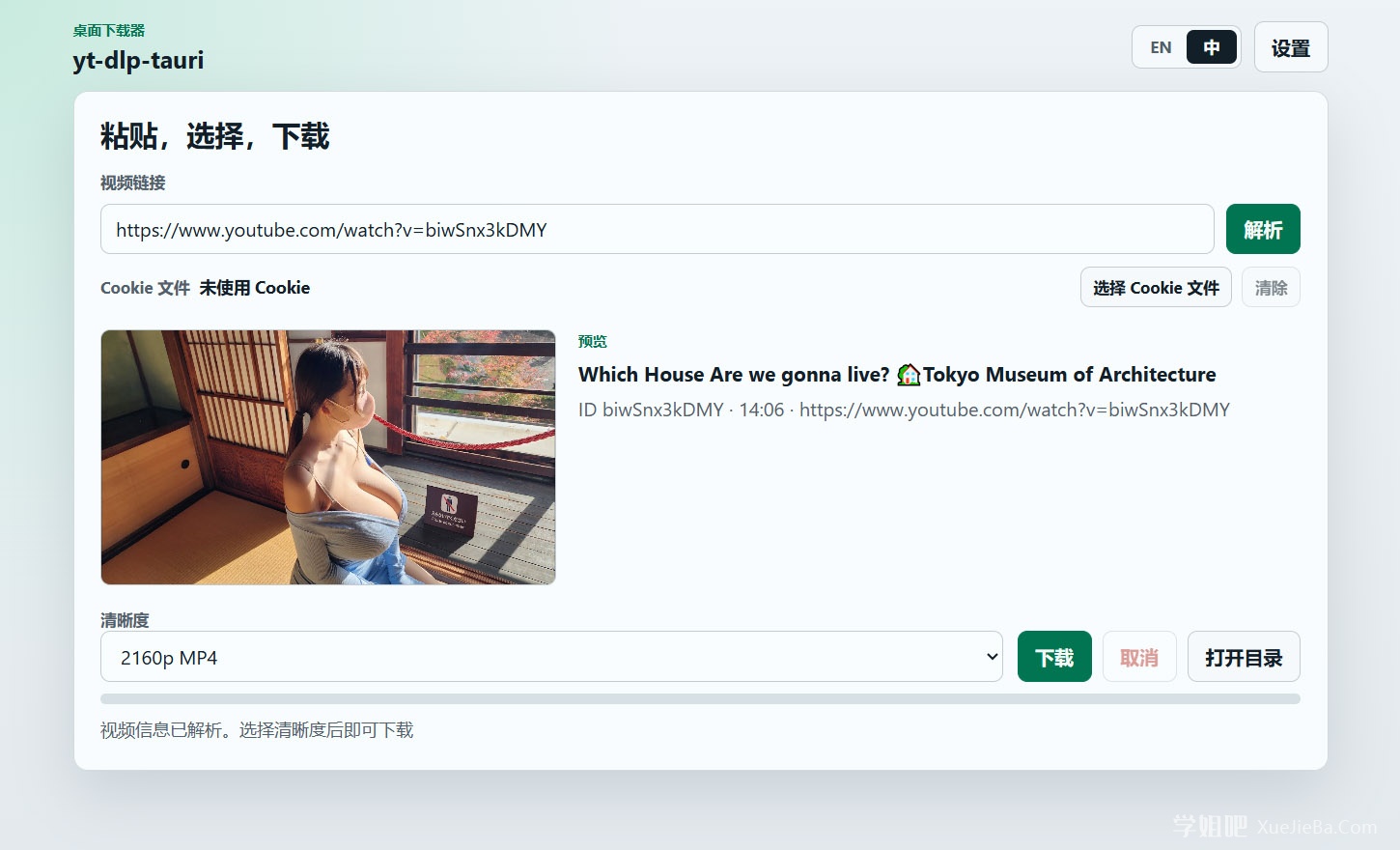 yt-dlp-tauri 一款可下载油管及推特等网站视频的工具 简单好用